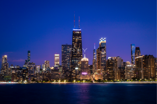 Chicago Skyline Michigan Avenue