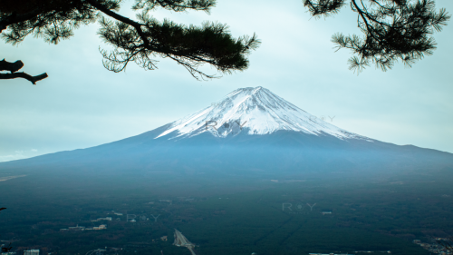 Mount Fuji from Tenjozan Park